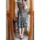 Forest Wardrobe Persimmon Orange Cat Blouse Vest and Skirt(Full Payment Without Shipping)
